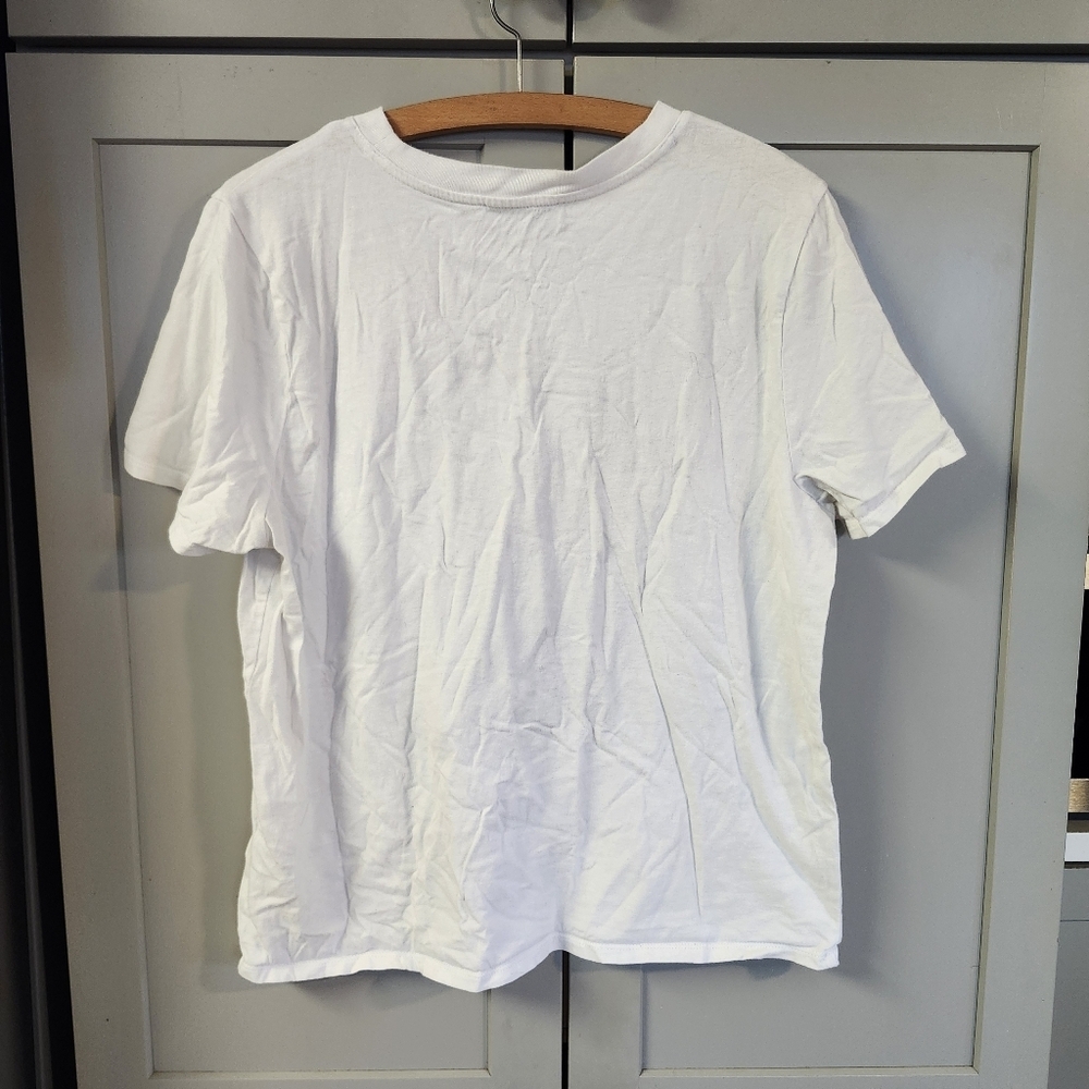 Forever 21 with purpose White Graphic T-Shirt with Classical Composers Sz L - Picture 4 of 5